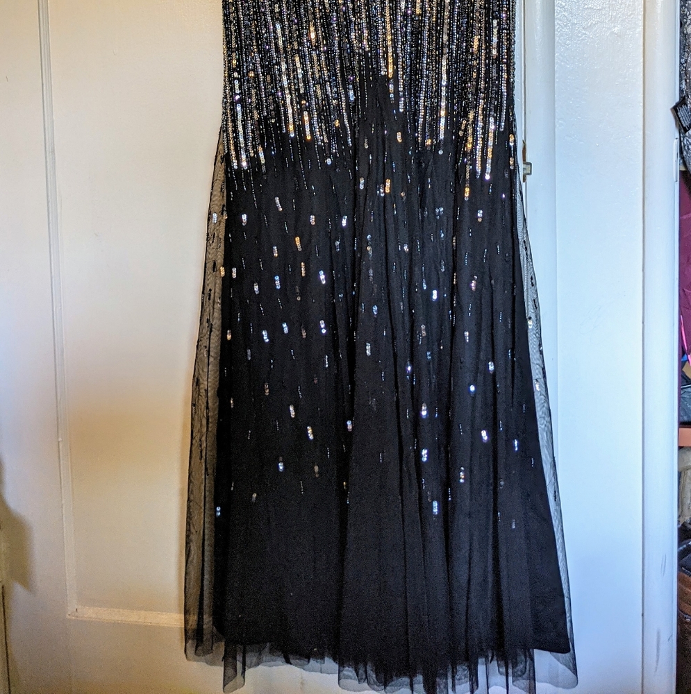 Adrianna Papell Cap Sleeve Gown - 14W - Picture 3 of 7